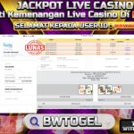 BUKTI JACKPOT SPEED BACCARAT 1 TERPERCAYA DI INDONESIA TGL 29-07-2024